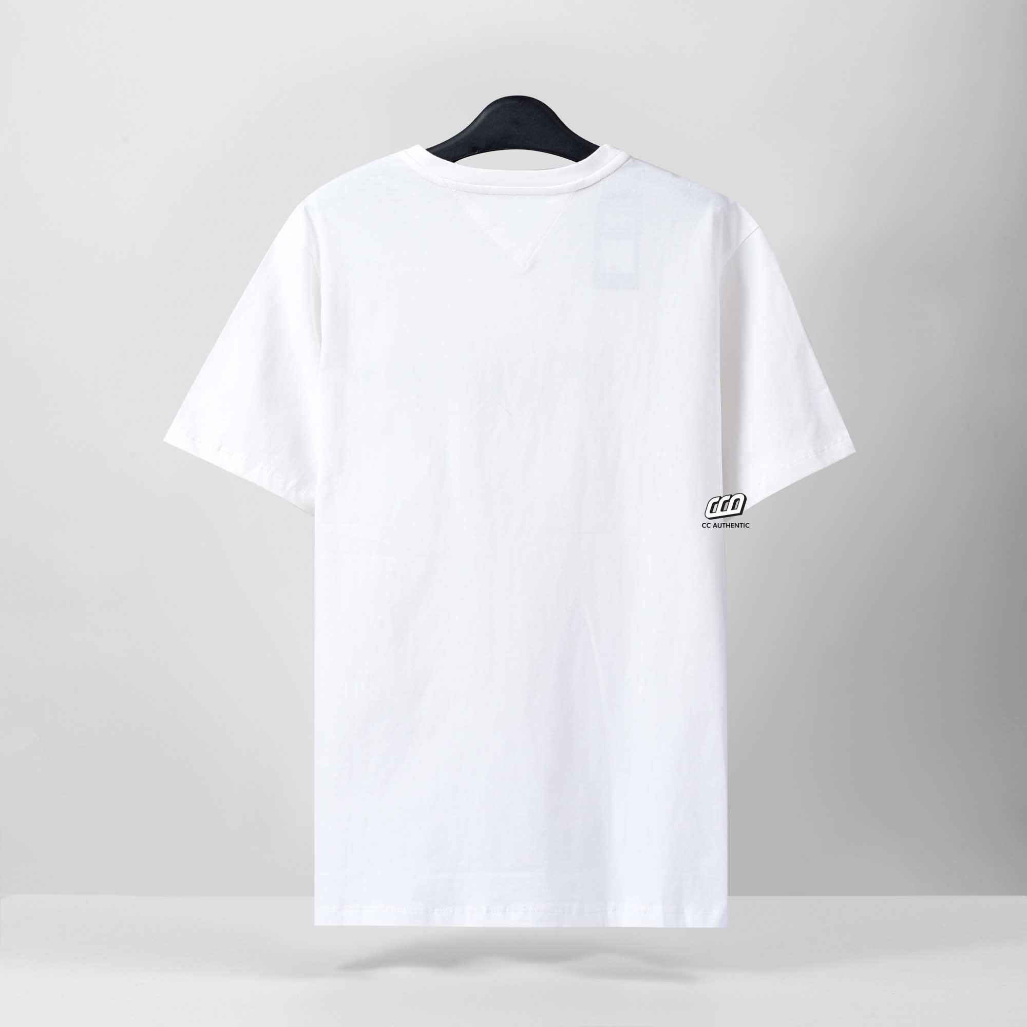 TOMMY HILFIGER BIG AND TALL T-SHIRT - WHITE