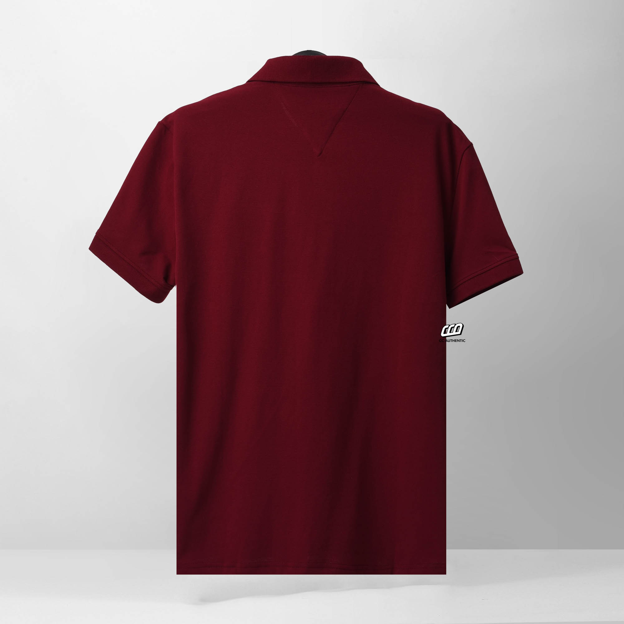 TOMMY HILFIGER EMBROI SIGNATURE LOGO POLO SHIRT - RED
