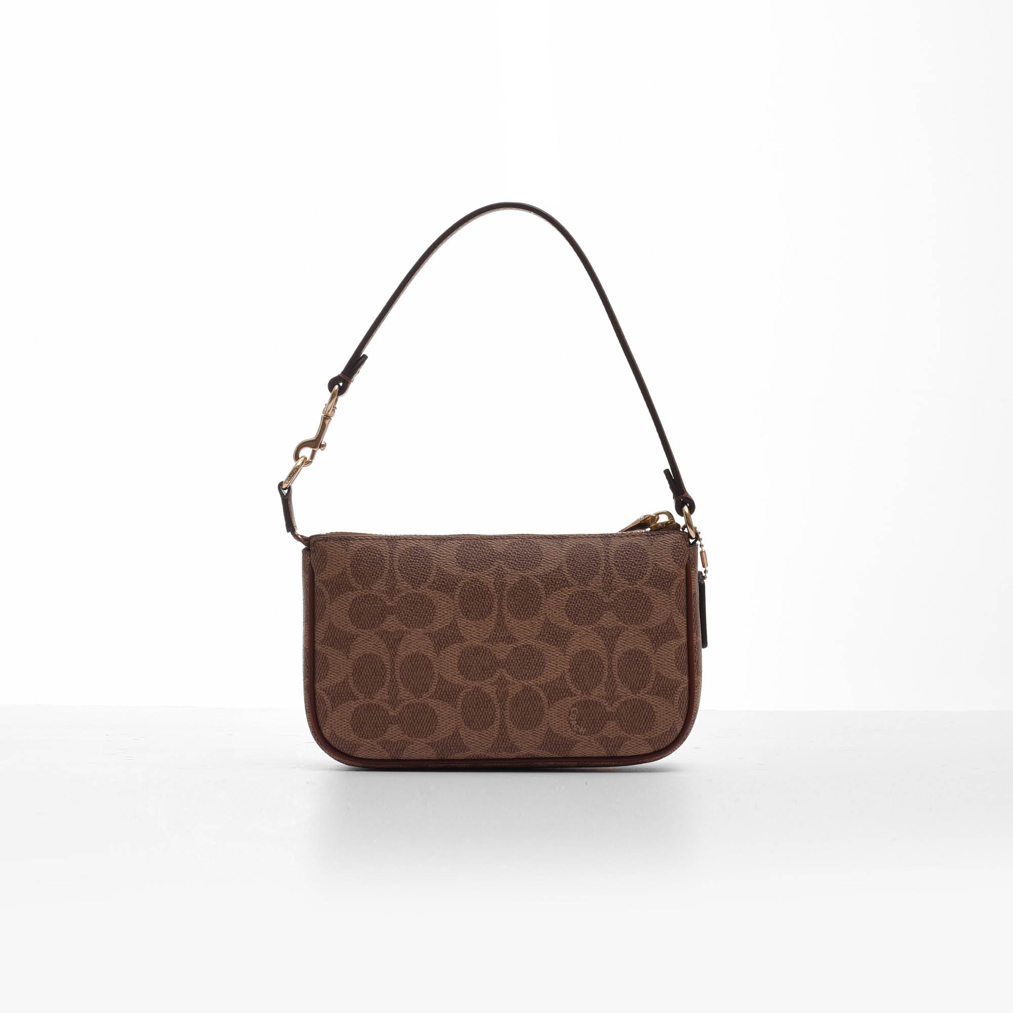 COACH SIGNATURE NOLITA BAG - BROWN