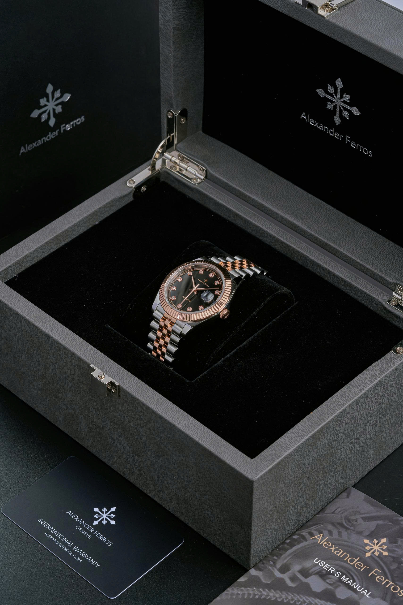 ĐỒNG HỒ NAM ALEXANDER FERROS 8232D/01 AUTOMATIC 38MM