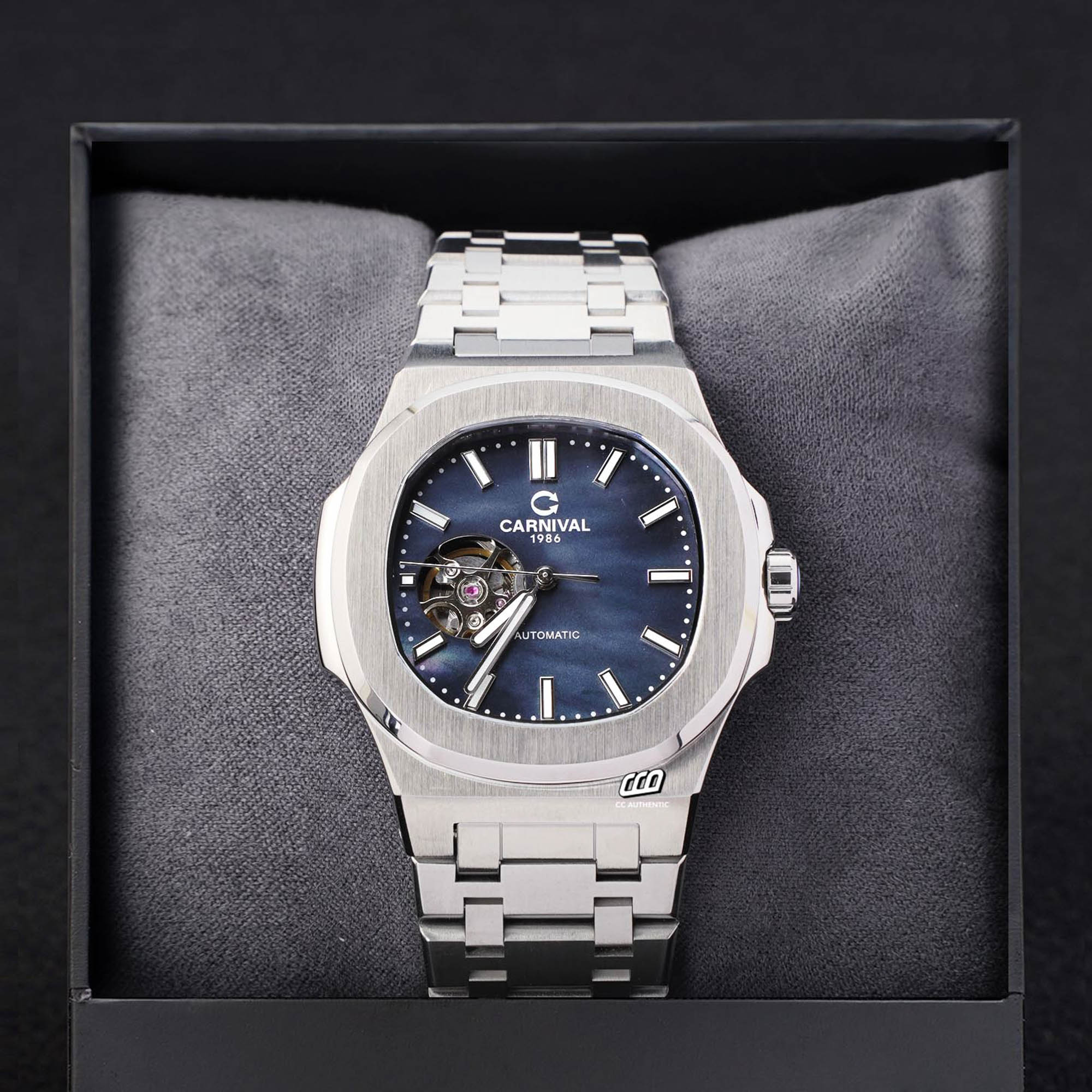 ĐỒNG HỒ NAM CARNIVAL 8128G1 VT DK AUTOMATIC 41MM