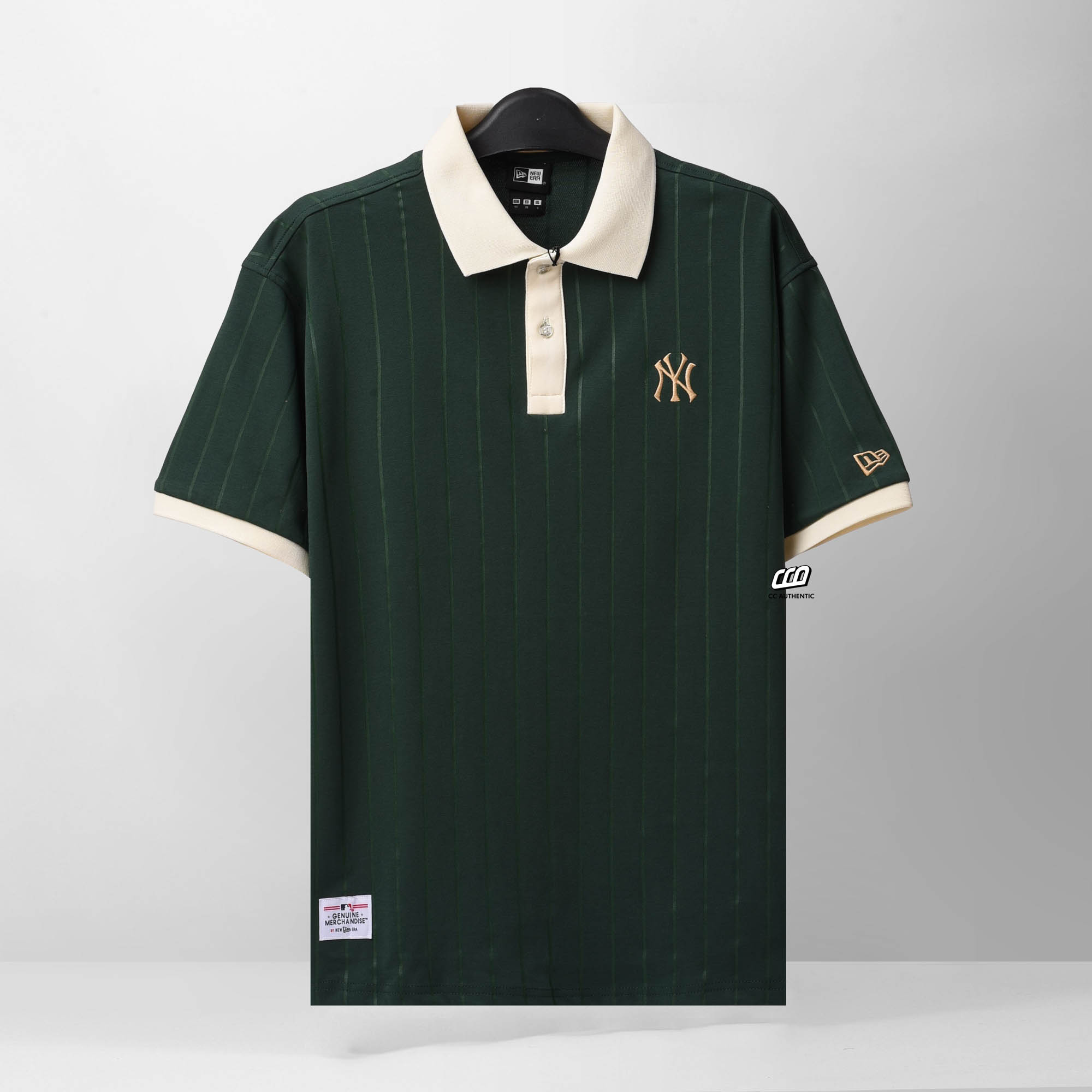 NEW ERA NY PIN POLO SHIRT - GREEN