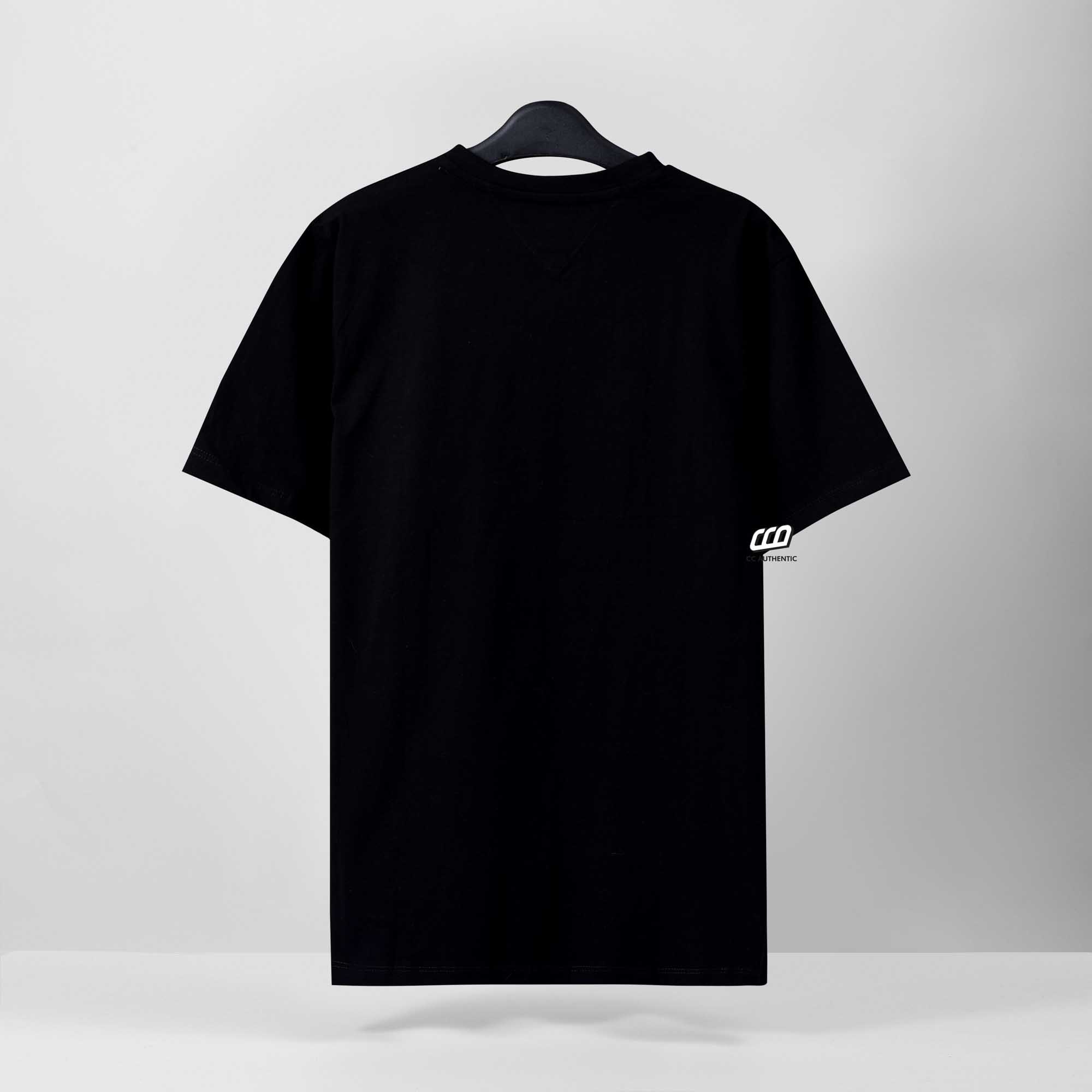 TOMMY HILFIGER BIG AND TALL T-SHIRT - BLACK