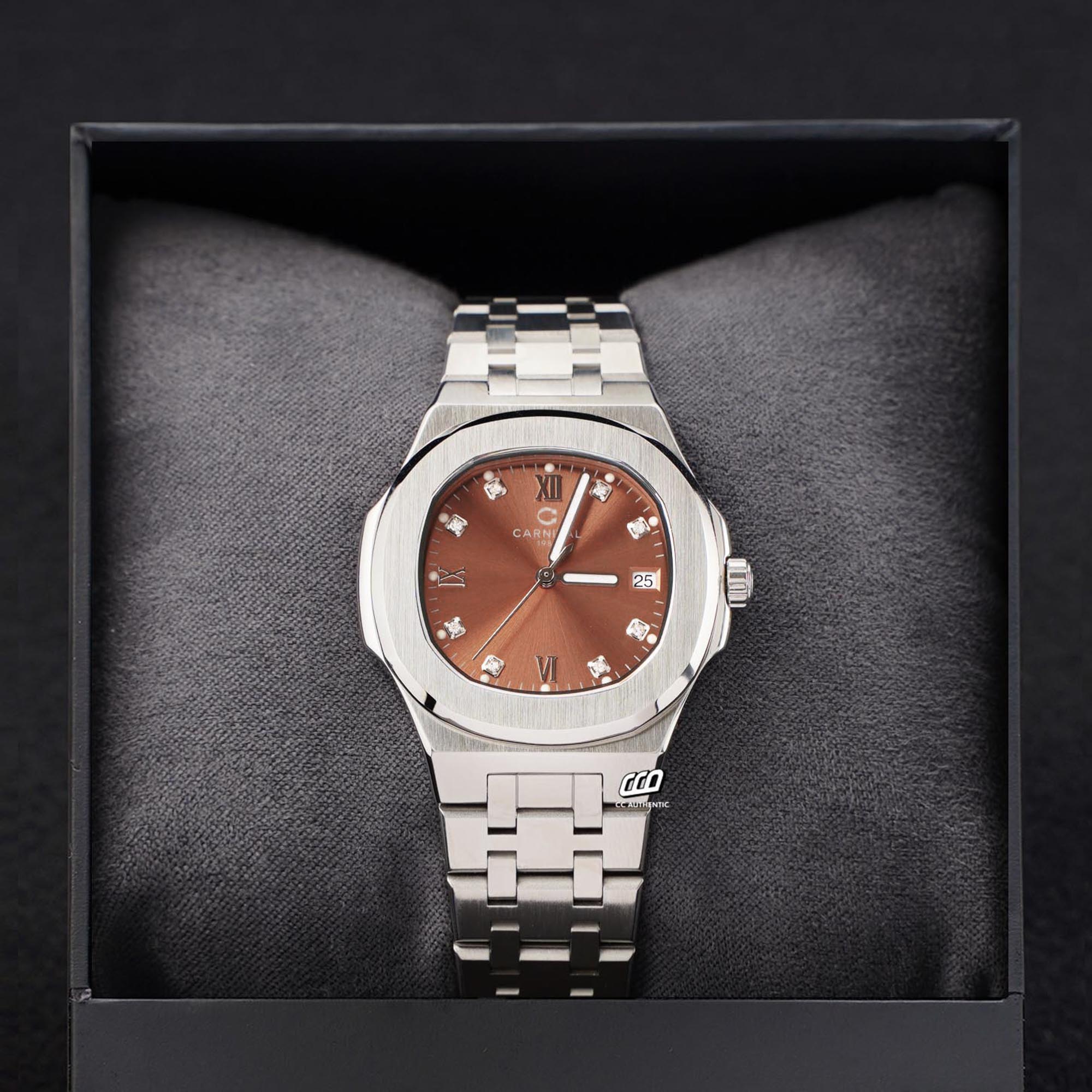 ĐỒNG HỒ NỮ CARNIVAL 8160L VT NCH QUAZT 34MM