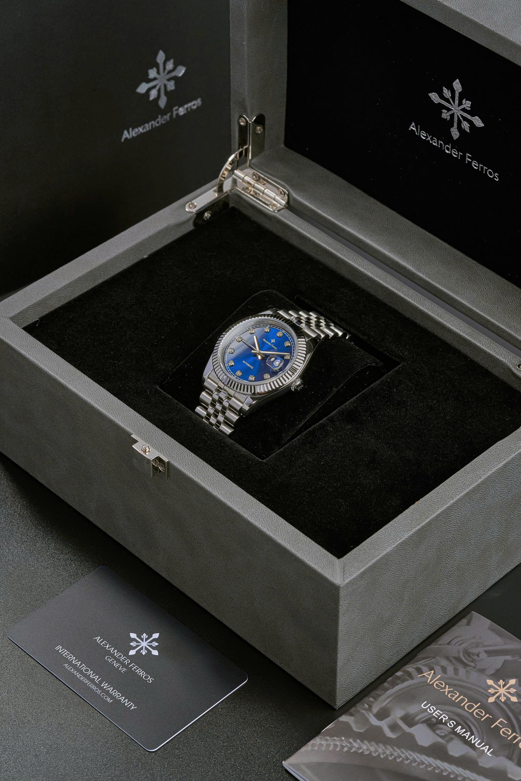ĐỒNG HỒ NAM ALEXANDER FERROS 8232S/05 AUTOMATIC 38MM