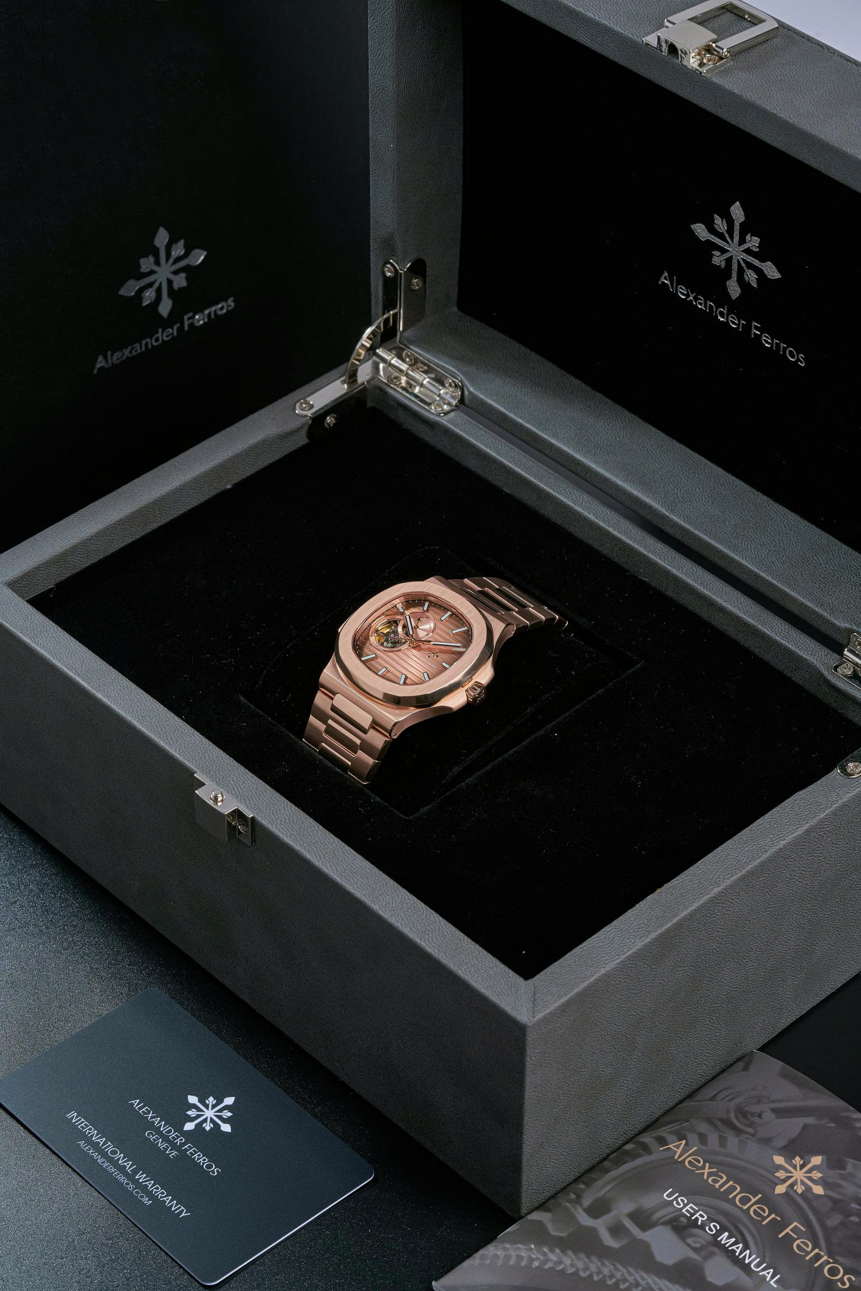 ĐỒNG HỒ NAM ALEXANDER FERROS 6012R/08 AUTOMATIC 42MM