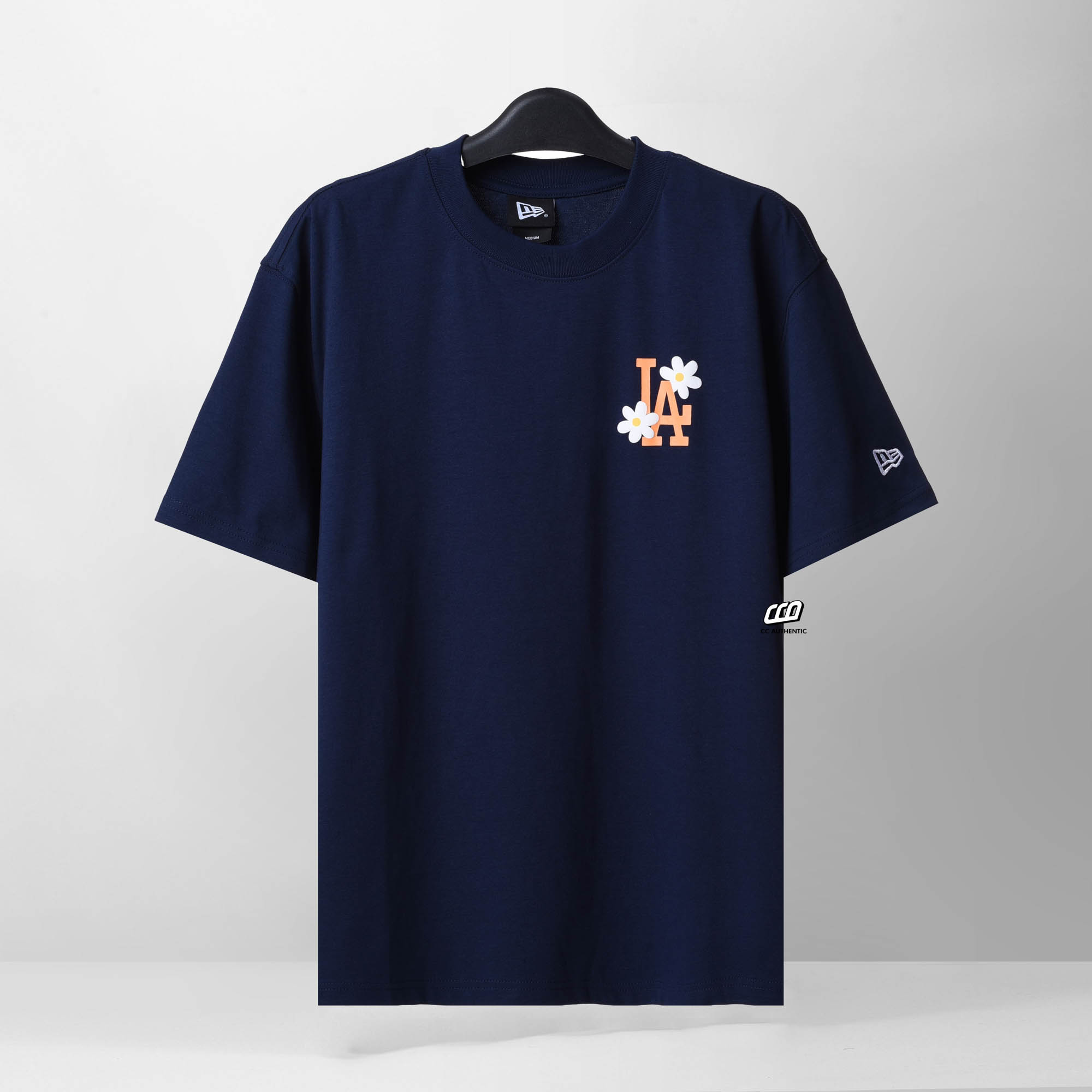 NEW ERA CHRYSAN T-SHIRT - NAVY