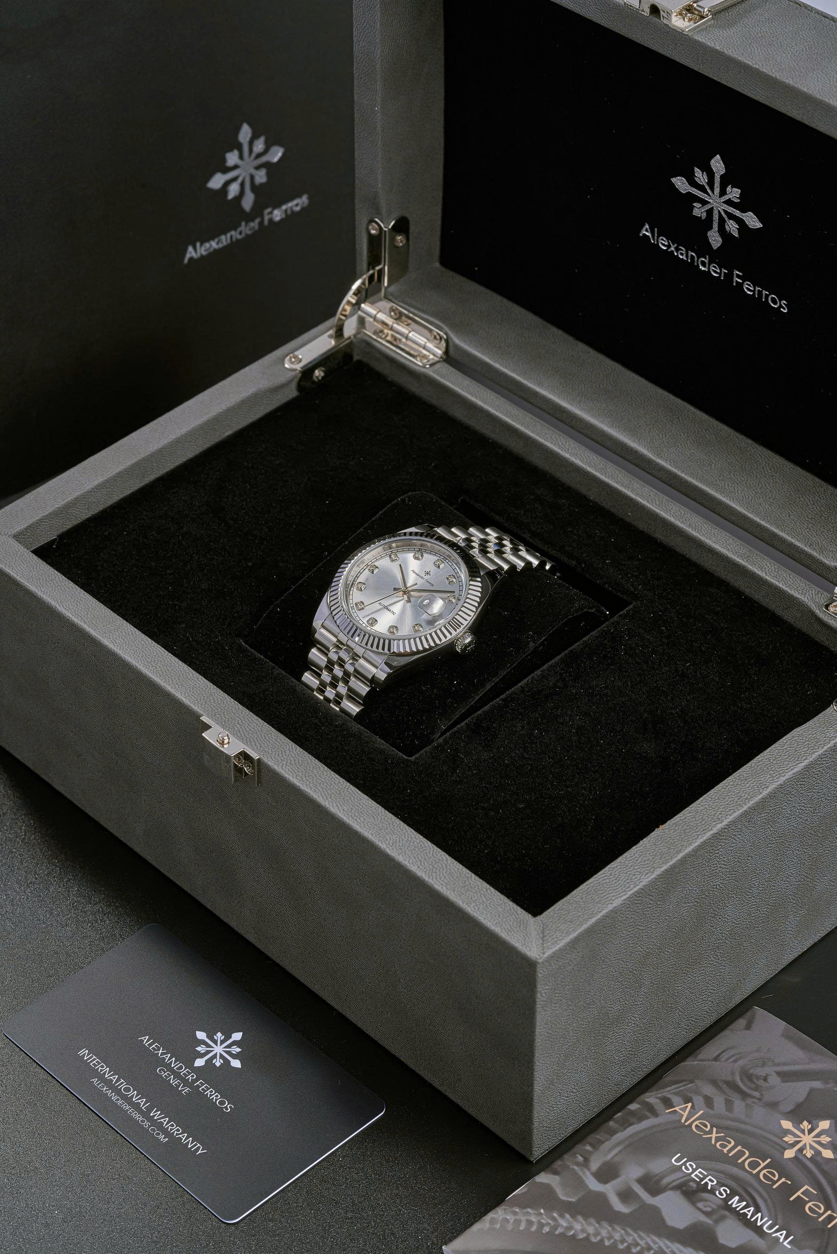 ĐỒNG HỒ NAM ALEXANDER FERROS 8232S/02 AUTOMATIC 38MM
