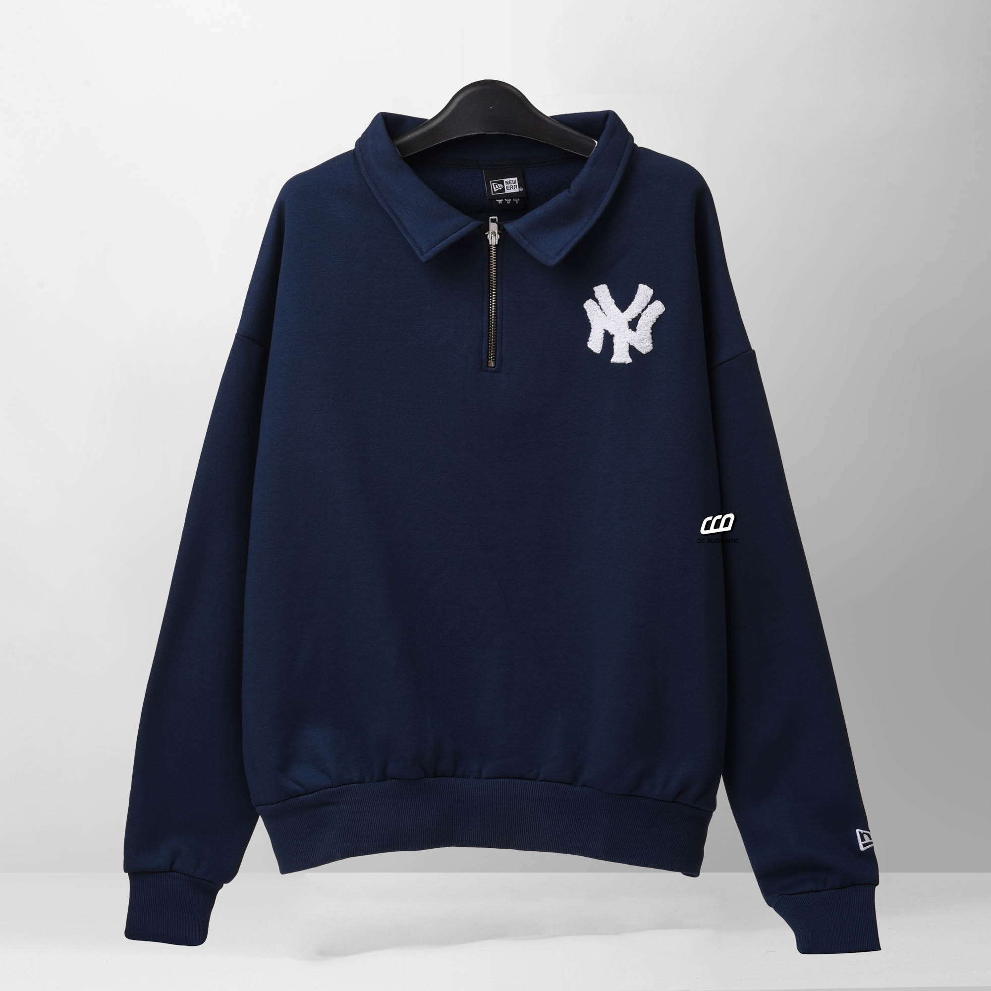 NEW ERA BEAR 1903 ZIP SWEATER - NAVY