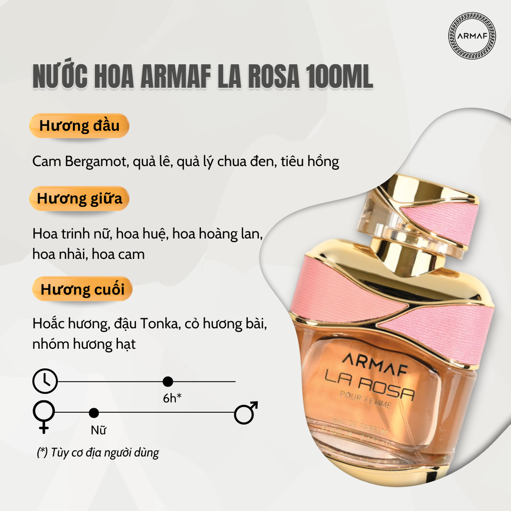 NƯỚC HOA NỮ ARMAF LE PARFFAIT FEMME 100ML