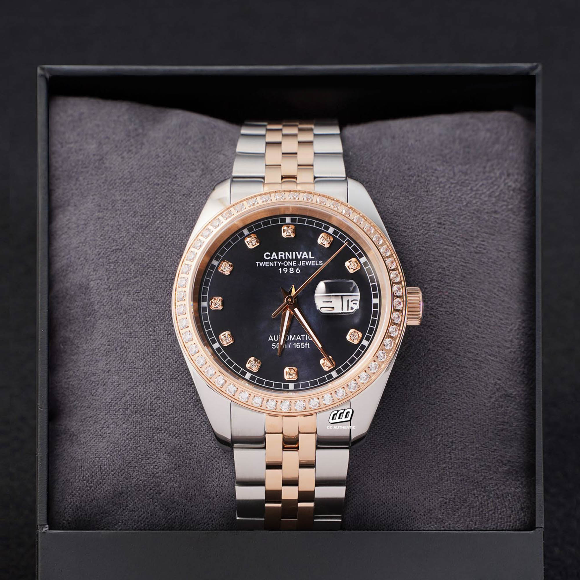 ĐỒNG HỒ NAM CARNIVAL 8131G2 CH DK AUTOMATIC 41MM