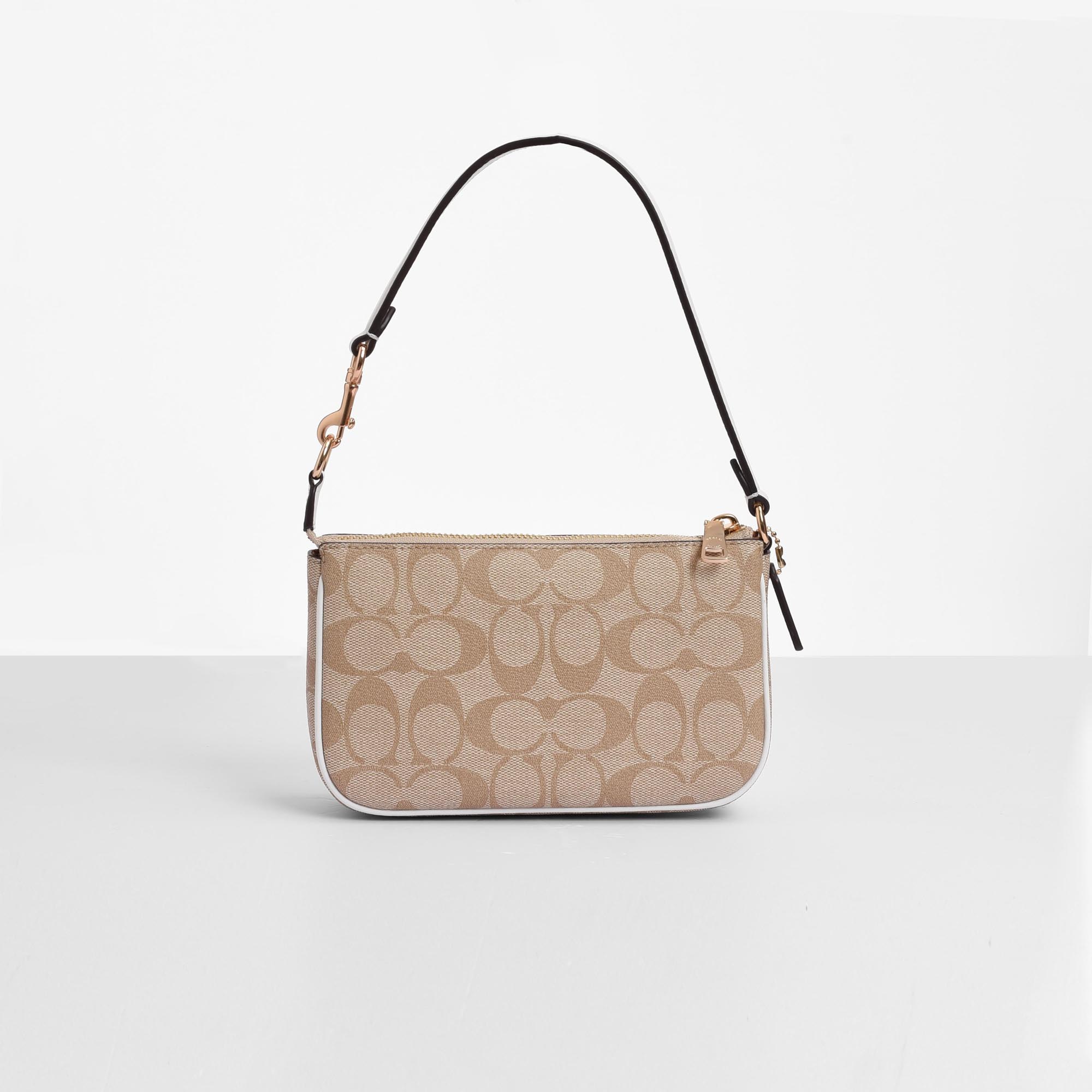 COACH SIGNATURE NOLITA BAG - CREAM/WHITE