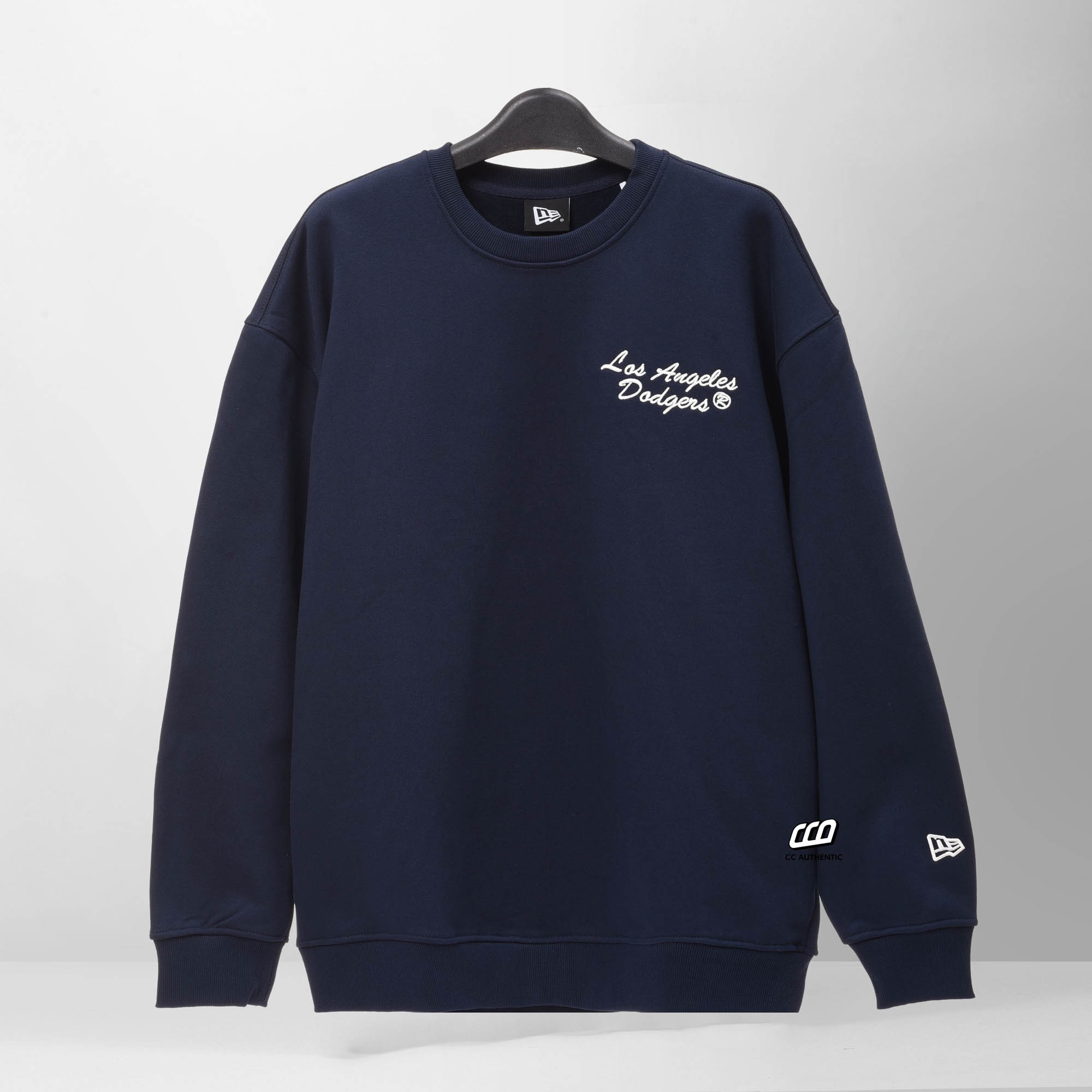NEW ERA DUAL EMBROI SWEATER - NAVY