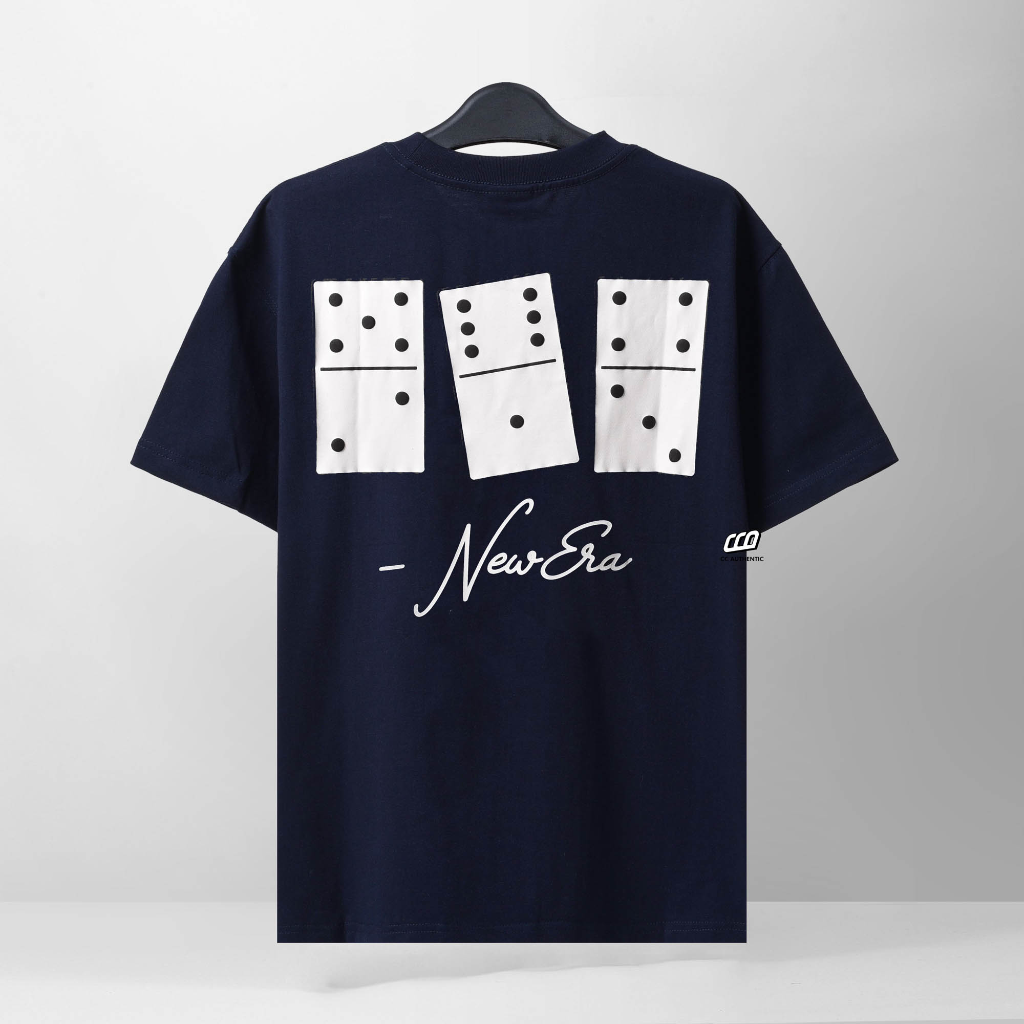 NEW ERA DOMINO T-SHIRT - NAVY
