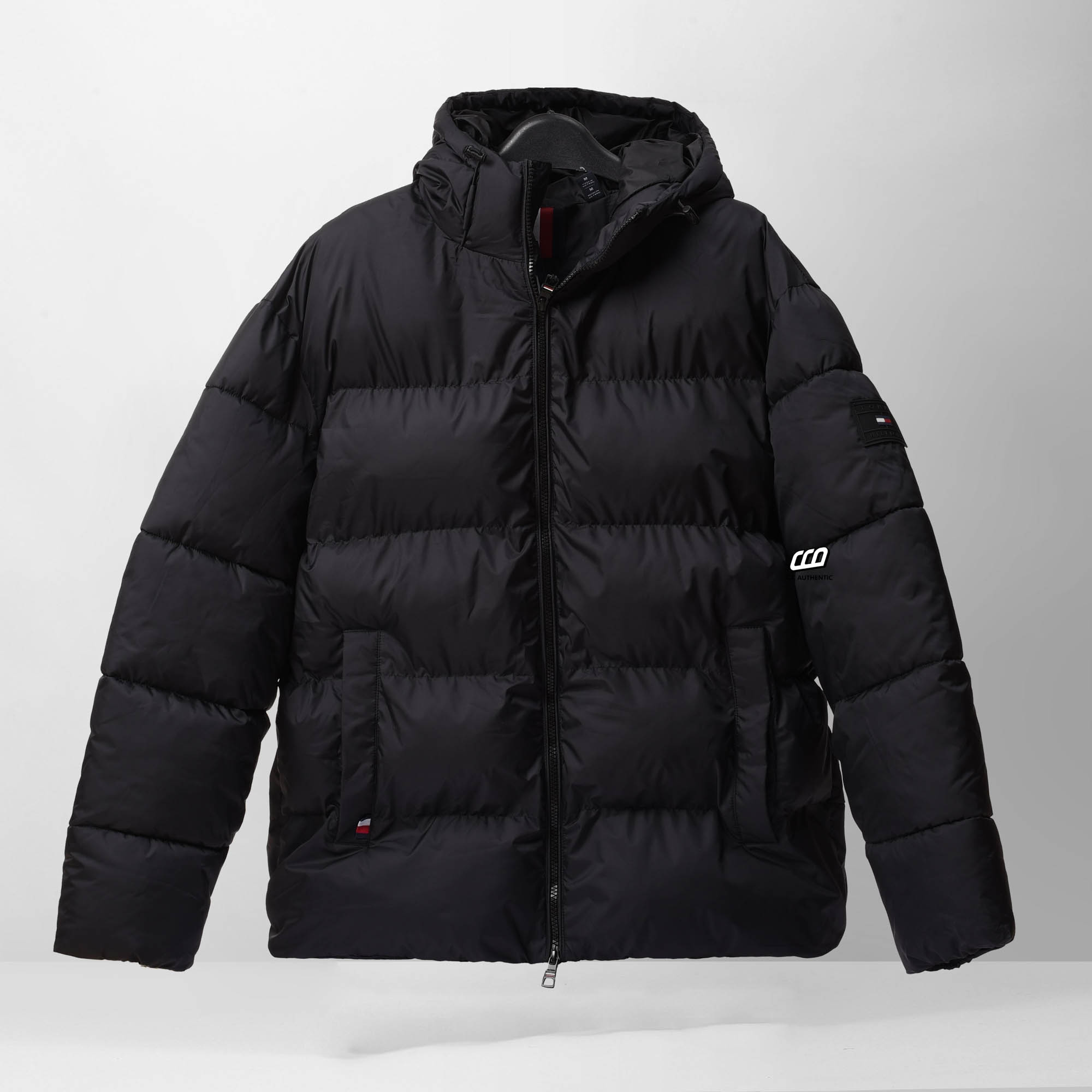 TOMMY HILFIGER ALASKA PUFFER JACKET - BLACK