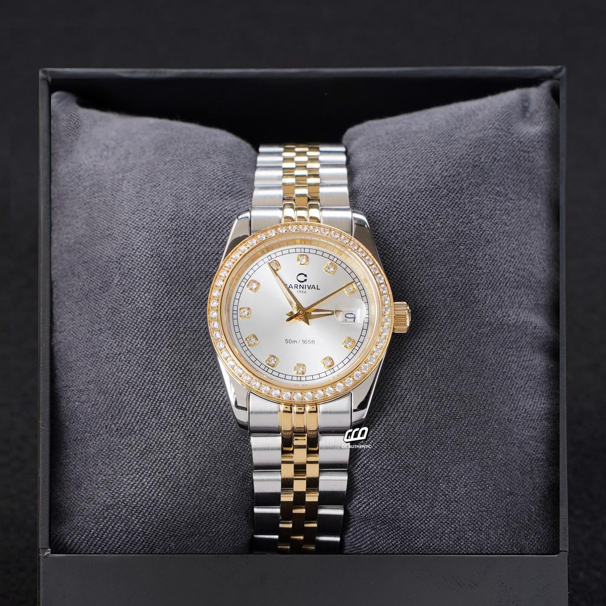 ĐỒNG HỒ NỮ CARNIVAL 8131L2 CV T QUAZT 32MM