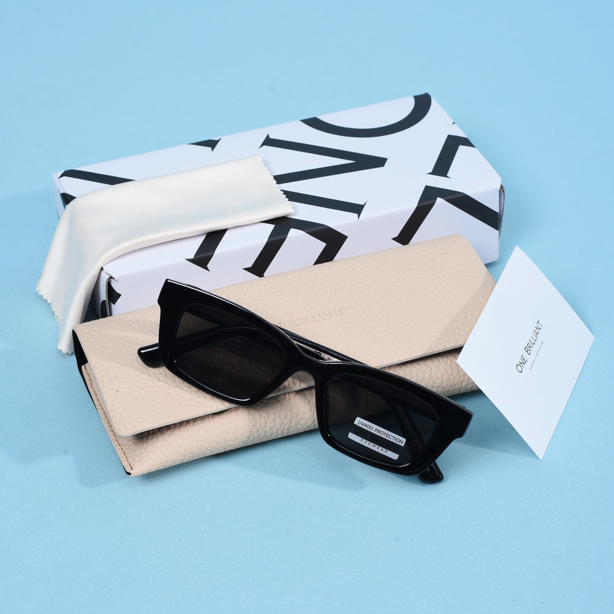 ONE BRILLIANT LOGAN SUNLASSES - BLACK